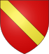 Description : Blason gueules-bande or.svg