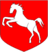 Description : De gueules au cheval d'argent