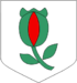 Description : D'argent à la grenade de sinople ouverte de gueules (Grenade)